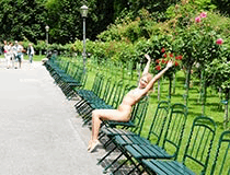 girl nude in public of blonde 6