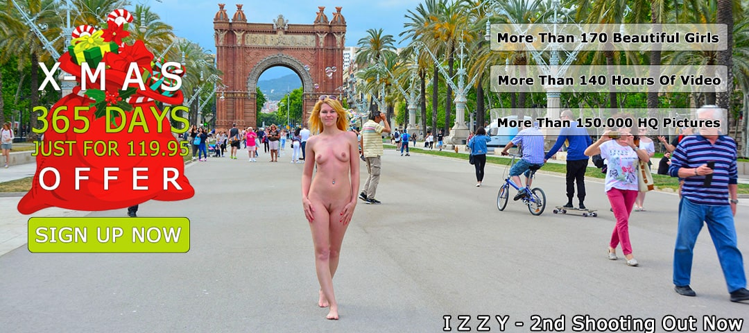 girls nude in public