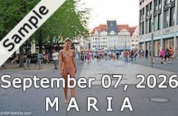 Maria public nudity update, September 7, 2026