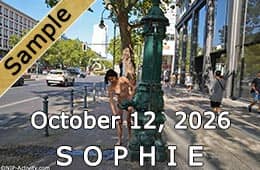 Sophie public nudity update, October 12, 2026