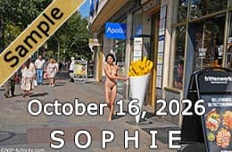Sophie public nudity update, October 16, 2026